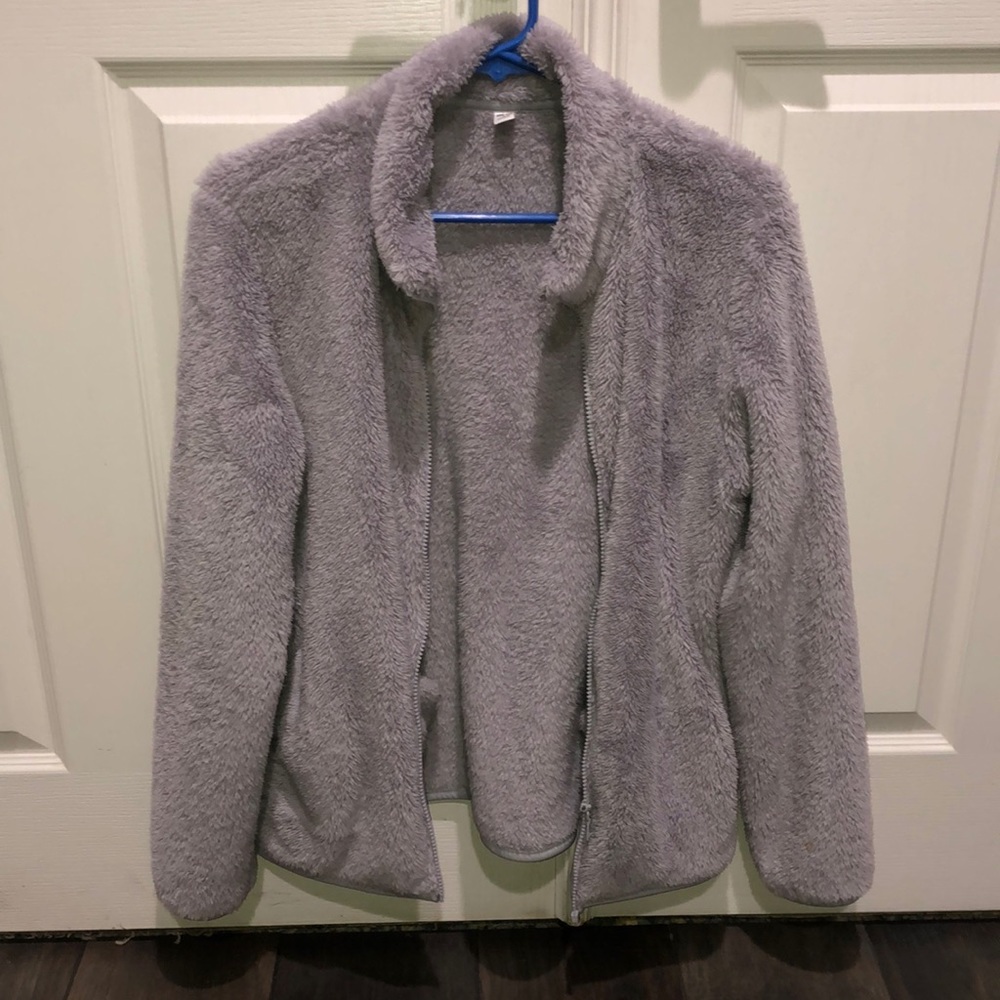 UNQILO Sherpa Teddy Jacket in Grey